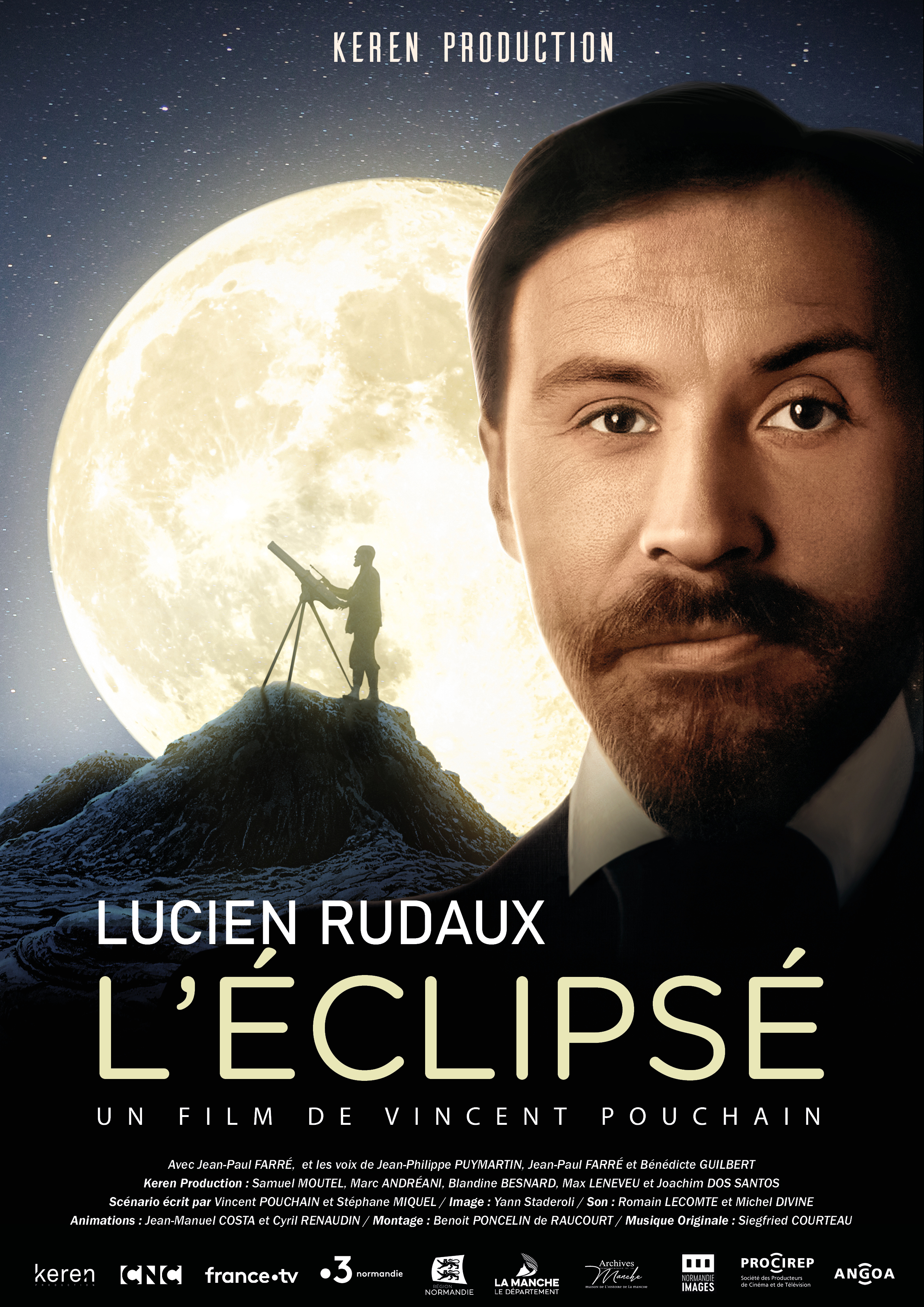 Affiche Lucien Rudaux, l'éclipsé